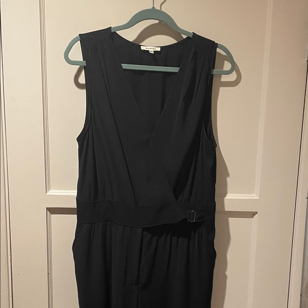 Max Studio Black Sleeveless Jumpsuit